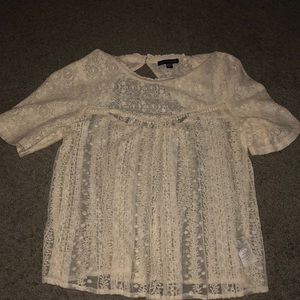 White lace top